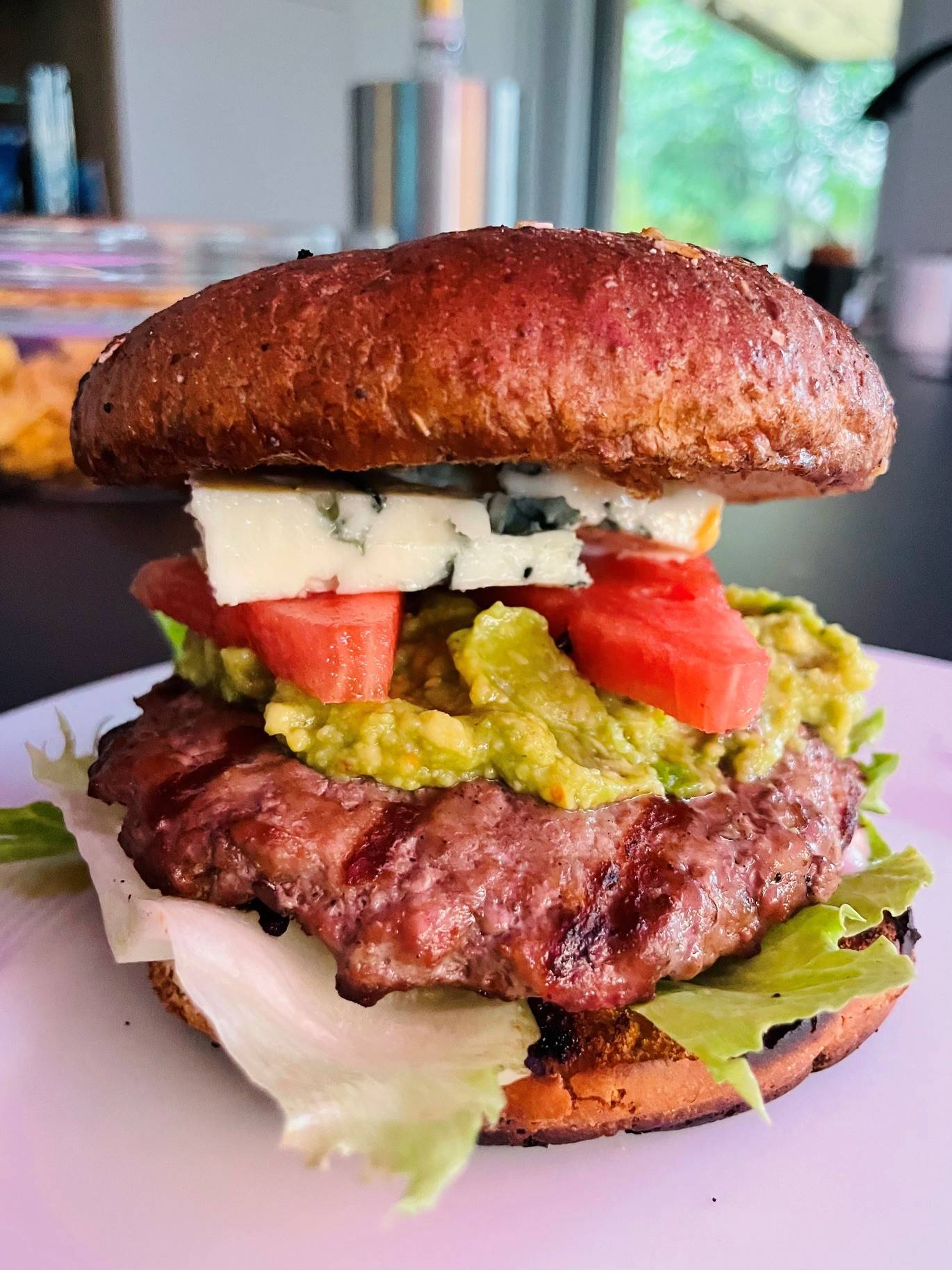 Melonen-Gorgonzola-Burger