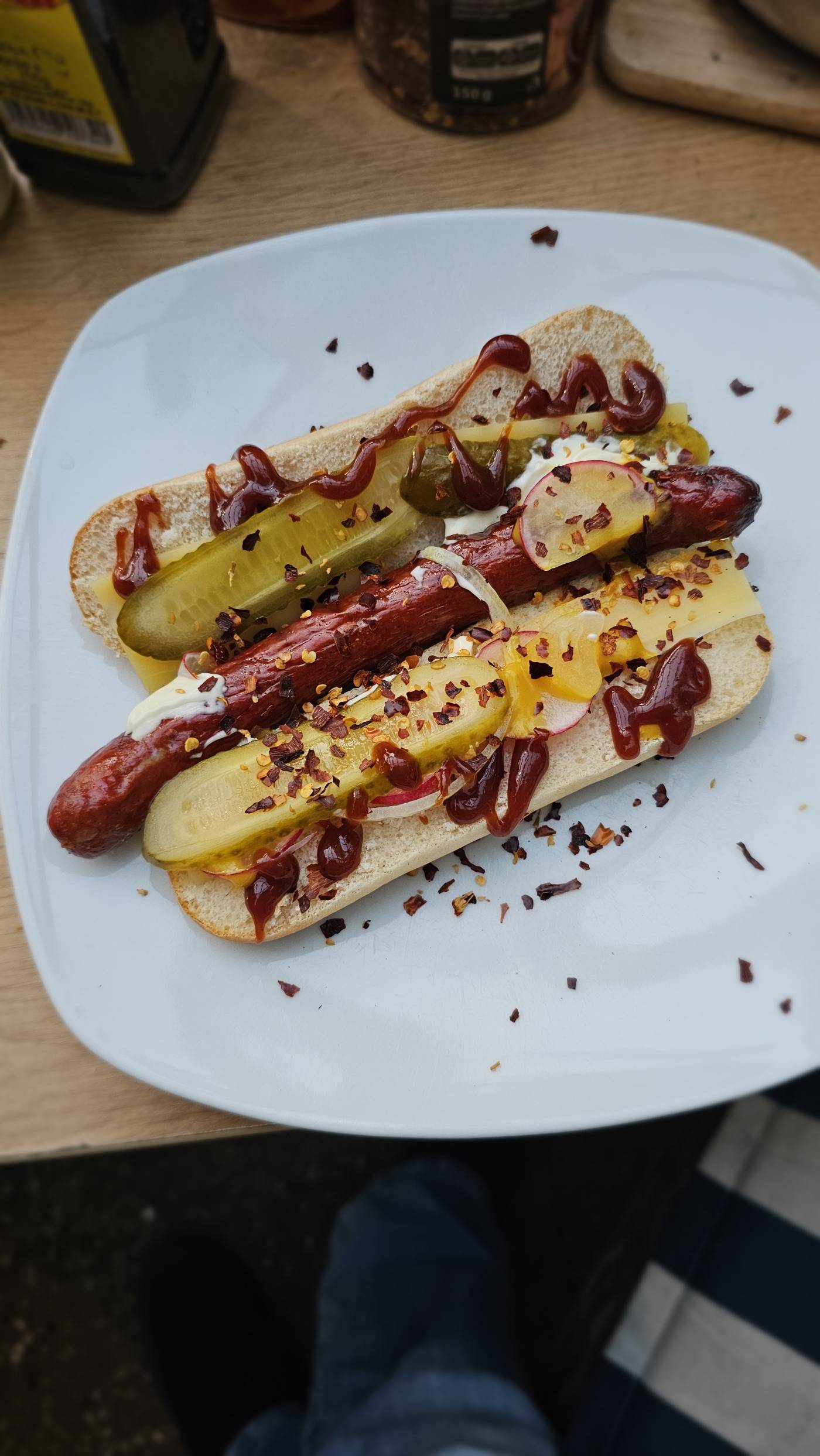 Daniel's First Hot Dog