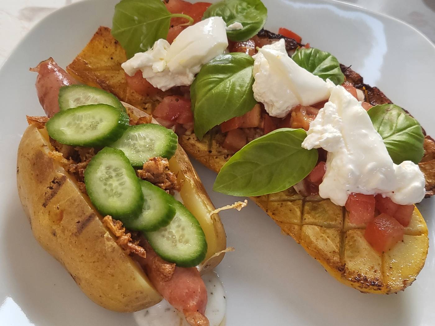 Grill Potato HotDog