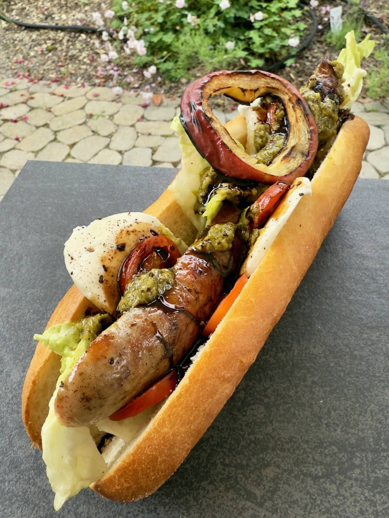 Hot Dog Caprese