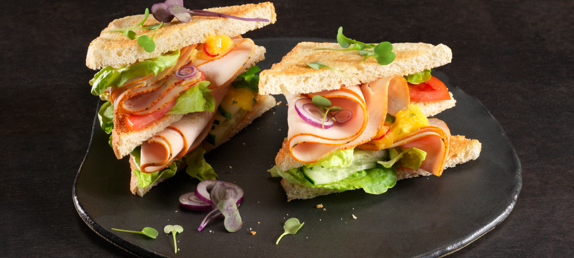 Kalbfleisch-Clubsandwich