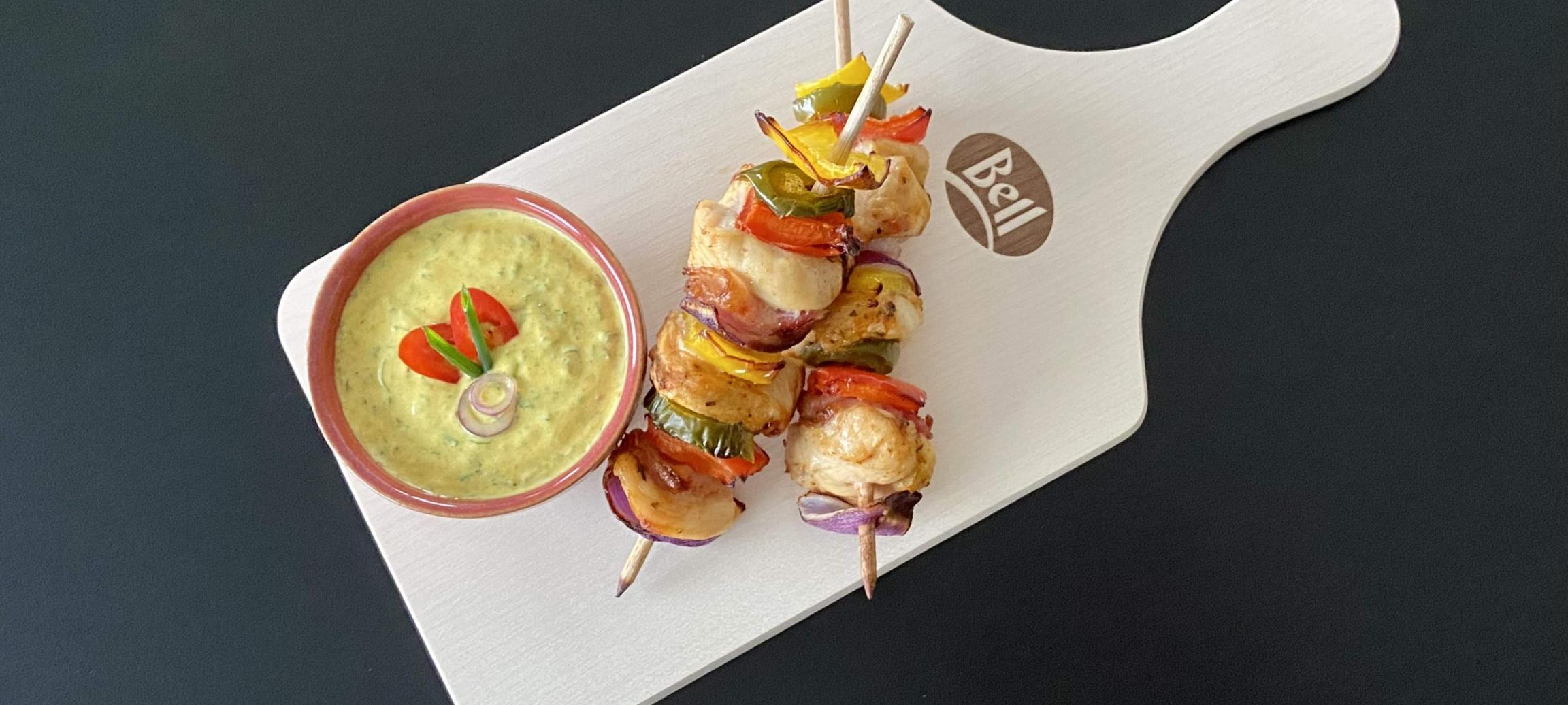 Brochettes de poulet dans l'Airfryer