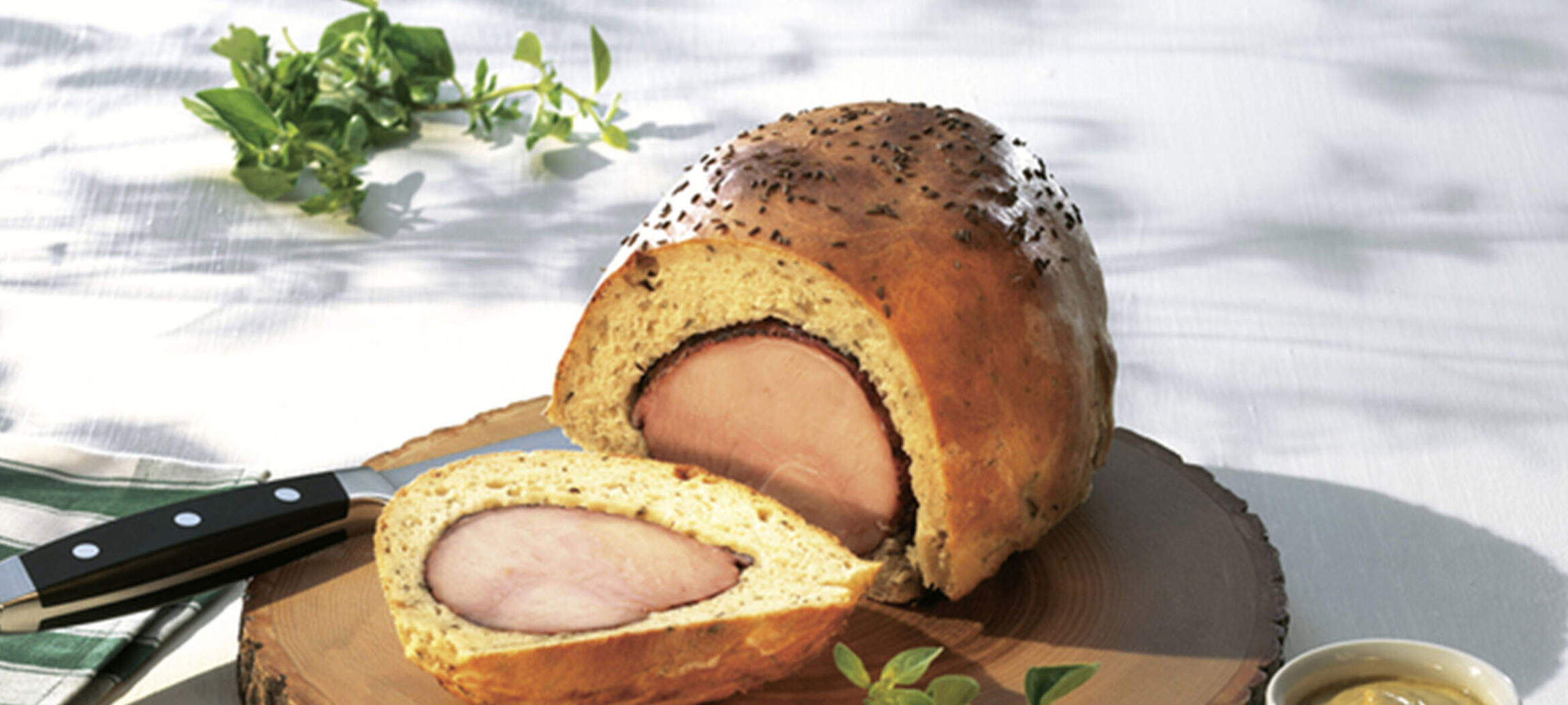 Jambon en croûte au miel